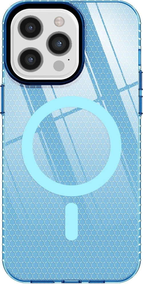 Iphone 12 Kılıf Beta Magneticsafe Silikon - Mavi-(5796)