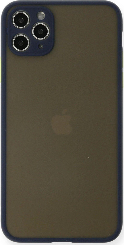 Iphone 11 Kılıf Montreal Silikon Kapak - Lacivert-(5796)