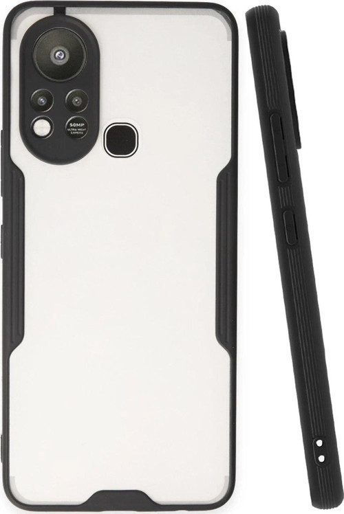İnfinix Hot 11S Kılıf Platin Silikon - Siyah-(5796)