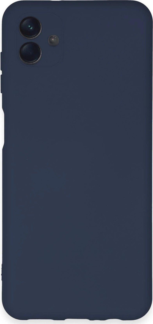 Galaxy A04E Kılıf Nano Içi Kadife Silikon - Lacivert-(5796)