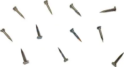 Lounge Klips, Menteşe, Ayağı Çivisi 9Mm Çelik - Nikel 10Gr