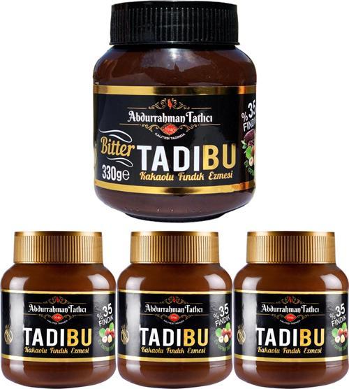 Tadıbu BİTTER Kakaolu Fındık Ezmesi 330 GR + Tadıbu Kakaolu Fındık Ezmesi 330 GR X 3 Adet 