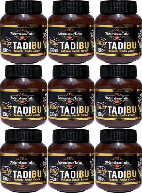 Tadıbu BİTTER Kakaolu Fındık Ezmesi 330 GR x 9 Adet