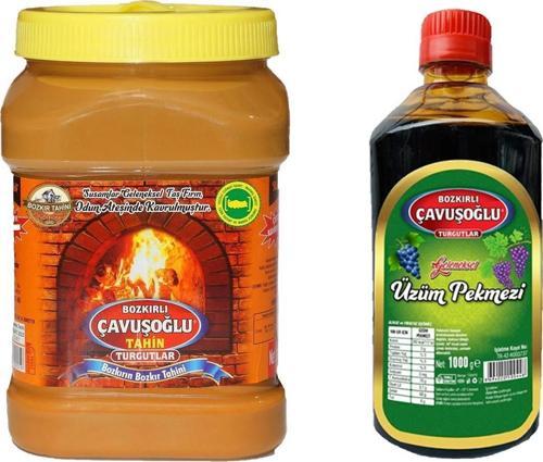 Tahin Kepekli 930 gr + Üzüm Pekmezi 1000 gr