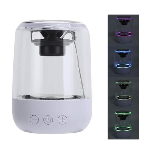 Mv-24696 600 Mah Taşınabilir Rgb Mikrofonlu Aux-Tf-Bluetooth 3 Watt Hoparlör (Beyaz)