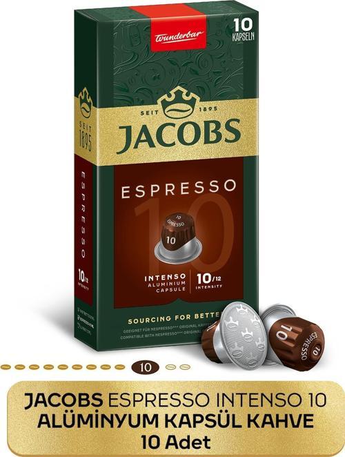 Espresso 10 Intenso Nespresso Uyumlu Alüminyum Kapsül Kahve 10 Adet
