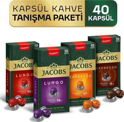Kapsül Kahve Tanışma Paketi 40'lı ( Nespresso Uyumlu Alüminyum Kapsül Kahve )