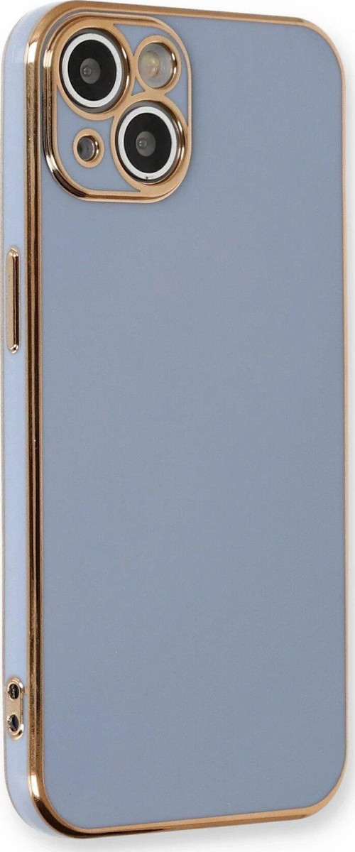 Iphone 13 Kılıf Volet Silikon - Mavi-(5796)