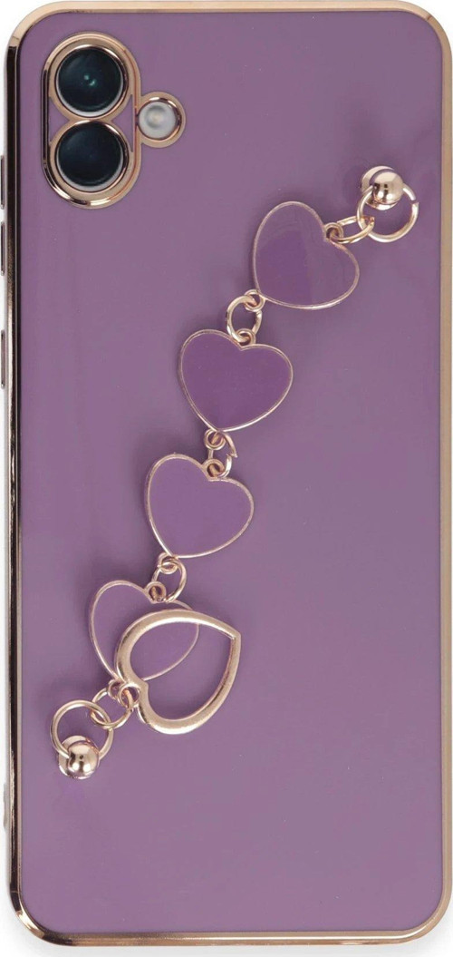 Galaxy A04E Kılıf Esila Silikon - Mor-(5796)