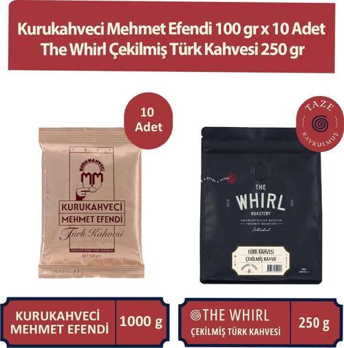 100 gr x 10 Adet ve The Whirl Çekilmiş Türk Kahvesi 250 gr Türk Kahvesi