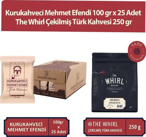 100 gr x 25 Adet ve The Whirl Çekilmiş Türk Kahvesi 250 gr Türk Kahvesi