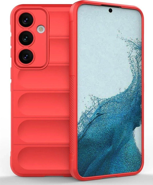Galaxy S24 Fe Kılıf Optimum Silikon - Kırmızı-(5796)