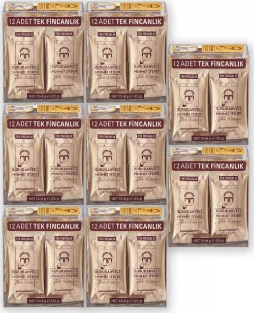 Tek Fincanlık 6 gr x 12 Adet x 8 Paket Türk Kahvesi