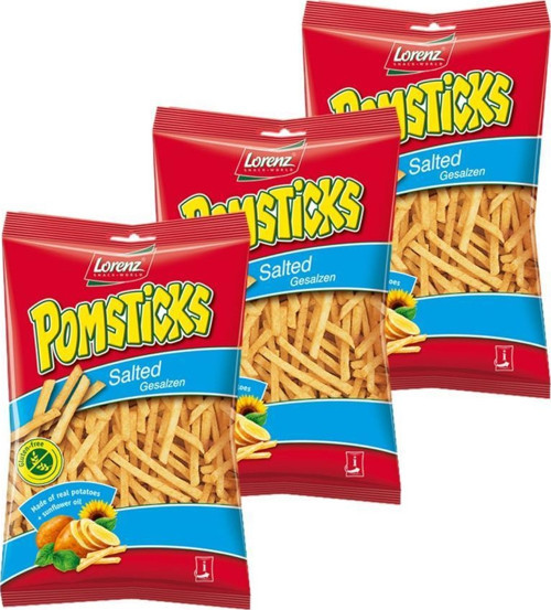 Pomsticks Tuzlu Patates Cips 85Gr-3'Lü Avantajlı Paket