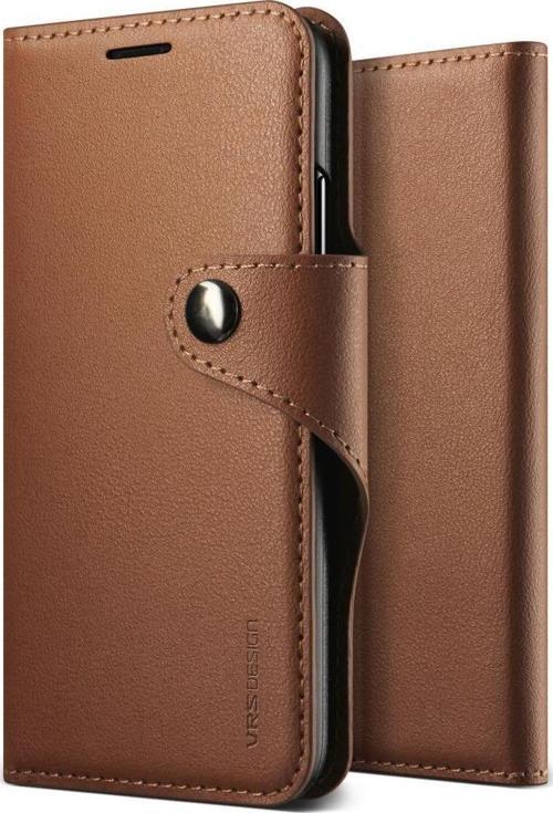 VRS Design İPhone X ile Uyumlu Daily Diary Kılıf Brown