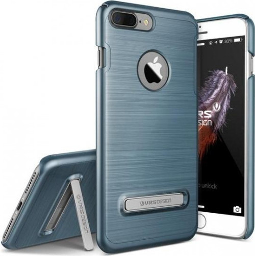 VRS iPhone 7 Plus ile Uyumlu Simpli Lite Kılıf Steel Blue