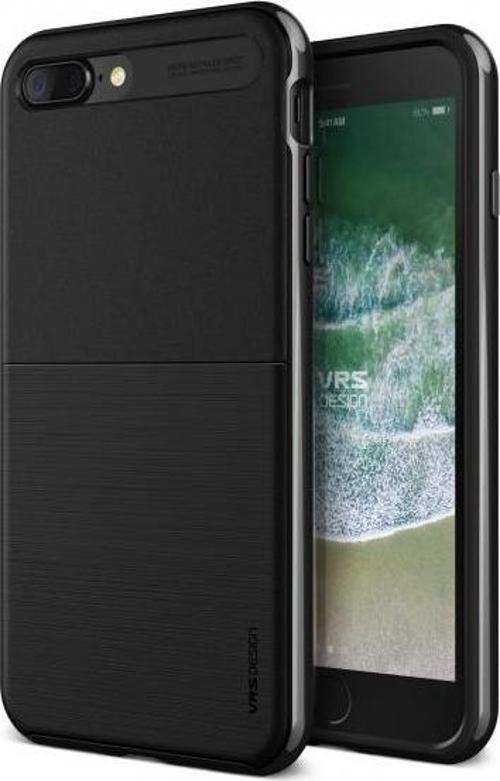 VRS iPhone 8 Plus / 7 Plus ile Uyumlu New High Pro Shield Kılıf Metal Black
