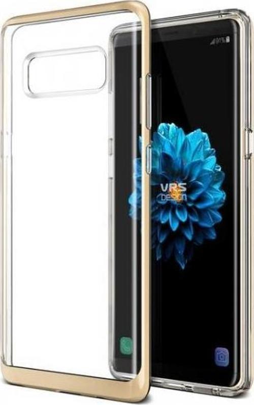 VRS Galaxy Note 8 ile Uyumlu Crystal Bumper Kılıf Shine Gold