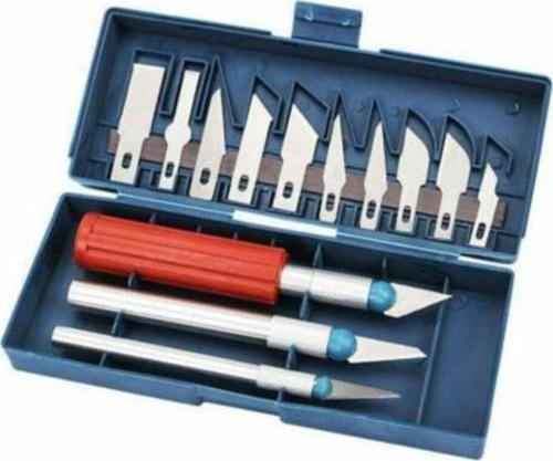13 Adet / Takım Oyma Bıçakları Yapma Polimer Kil Metal Neşter Bıçak Araçları Kiti + Kutusu