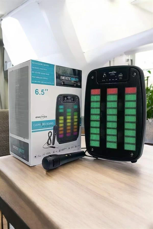 Bluetooth Hoparlör Mikrofonlu Speaker Taşınabilir Şarjlı