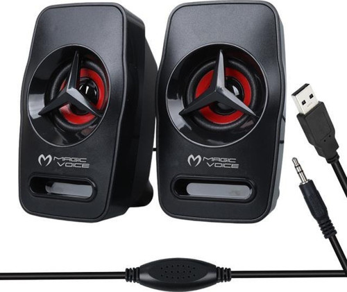 Magicvoice T-19 1+1 Usb Pc Mini Hoparlör - Speaker (2*3 Watt - 4 Ohm)
