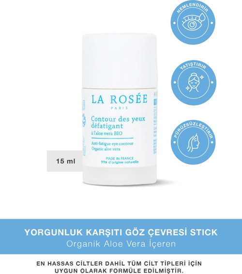 Yorgunluk Karşıtı Göz Çevresi Stick Organik Aloe Vera İçeren - 15 Ml