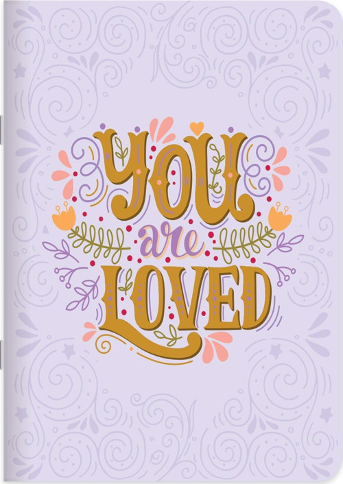 A4 Çizgili Spiralli Motto Defter - Mor