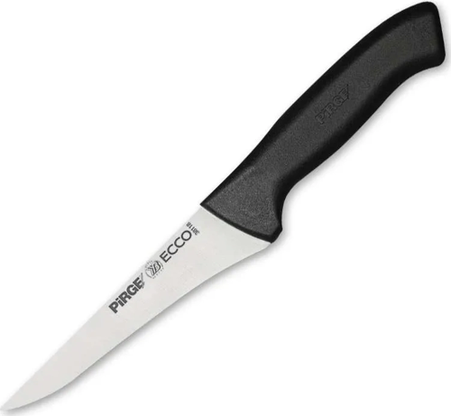 38118 Ecco Kasap Et, Kemik Sıyırma Bıçağı 14,5 Cm - Siyah