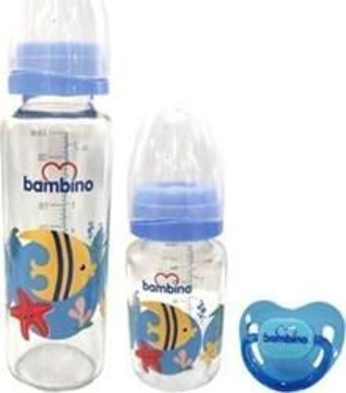 Emzik Biberon Seti 125 ML + 225 ML - Mavi