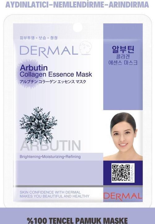 Beyazlatıcı, Nemlendirici ve Arındırıcı Arbutin Kolajen Maske 23gr