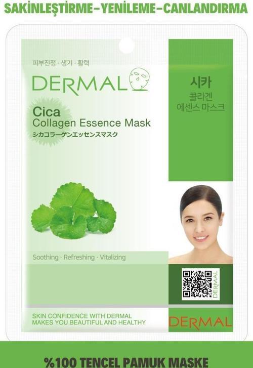 Canlandırıcı, Yenileyici, Sakinleştirici Centella Asiatica Özlü Kolajen Maske 23 gr