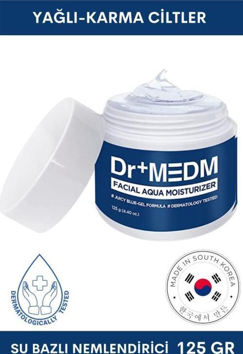 Dr+MEDM Facial Aqua Yağlı ve Karma Ciltler için Nemlendirici Krem 125 GR