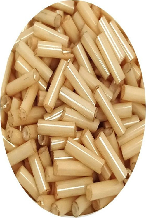Uzun Boru Kesme Boncuk Çap 2mm Uzunluk 10 mm - 20 Gram - Koyu Krem - BNC229