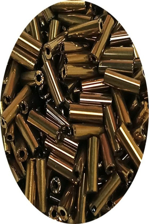 Uzun Boru Kesme Boncuk Çap 2mm Uzunluk 10 mm - 20 Gram - Parlak Gold - BNC249