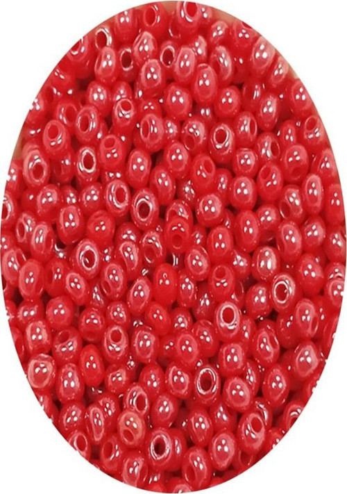 Dökme Cam Kum Boncuk (11/0) 2 mm - 60 Gram - Kırmızı - BNC039