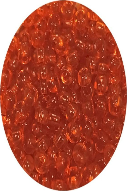 Dökme Cam Kum Boncuk (8/0) 3 mm - 20 Gram - Şeffaf Turuncu - BNC165