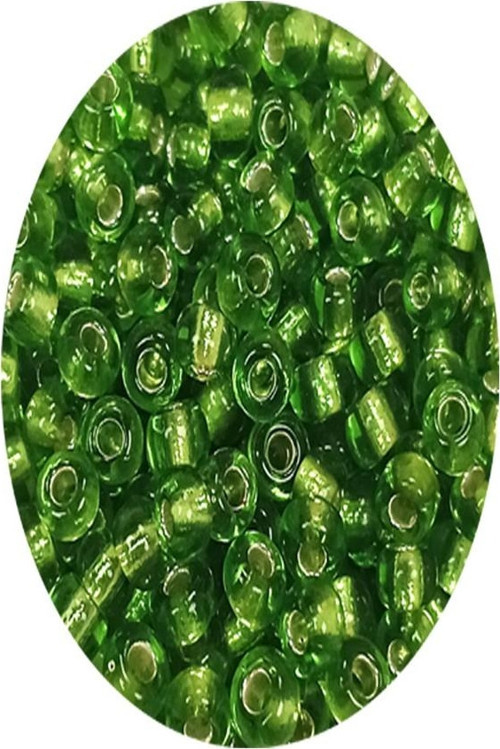 Dökme Cam Kum Boncuk (8/0) 3 mm - 20 Gram - Şeffaf Çimen Yeşili - BNC154