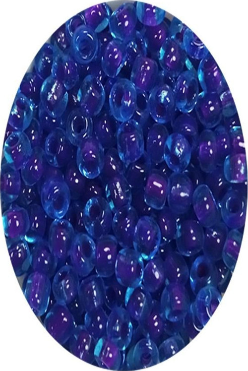 Dökme Cam Kum Boncuk (8/0) 3 mm - 20 Gram - Şeffaf Koyu Mavi - BNC161
