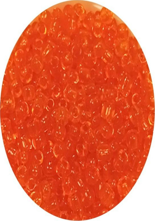Dökme Cam Kum Boncuk (11/0) 2 mm - 60 Gram - Şeffaf Turuncu - BNC051