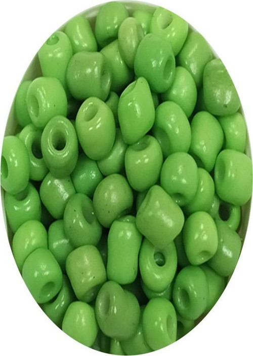 Dökme Cam Kum Boncuk Büyük Boy (6/0) 4 mm - 60 Gram - Yeşil - BNC108