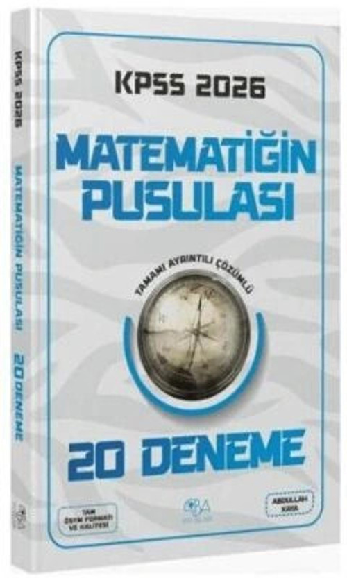 2026 Kpss Matematiğin Pusulası 20 Çözümlü Deneme Cba Yayınları