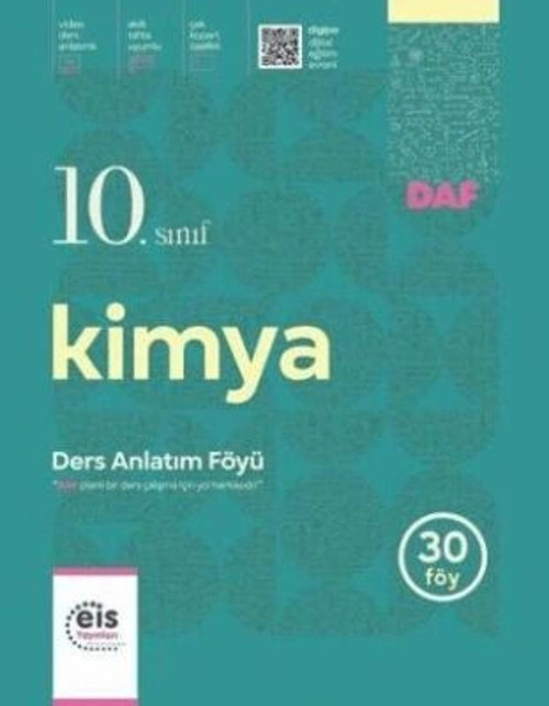 EİS 10.SINIF KİMYA DERS ANLATIM FÖYÜ 30 FÖY