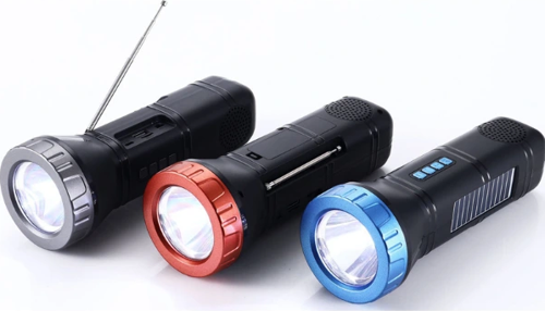 Güneş Enerjili Bluetooth Radyo Özellikli Kamp El Feneri