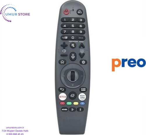 Preo PR50FMN252 Webos Smart Televizyon Kumandası-Mikrofonlu