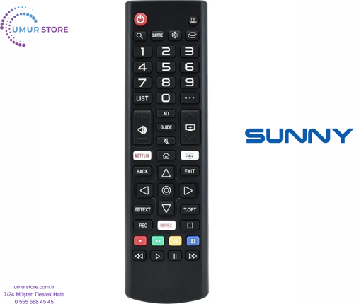 Sunny SN43DAL540 Webos Smart Televizyon Kumandası-Mikrofonsuz