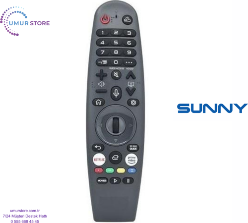 Sunny SN50FMN252 Webos Smart Televizyon Kumandası-Mikrofonlu