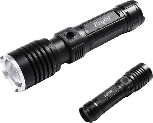 Ght-5761 Xp90 Led 3 Mod Zoomlu Yağmur Suyu Geçirmez Şarjlı El Feneri