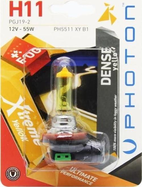 H11 12V 55W XTREME YELLOW (TEKLİ BLİSTER)
