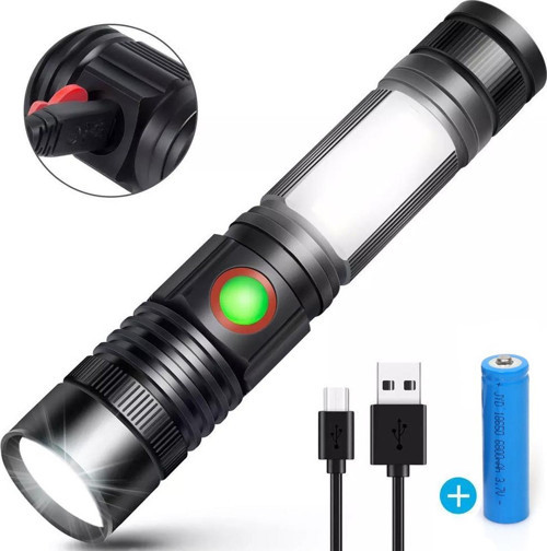 Geniş Açılı P50 Led Şarjlı El Feneri Wt-601