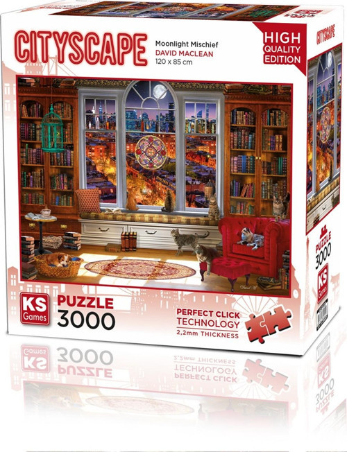 Moonlight Mischief 3000 Parça Yetişkin Puzzle